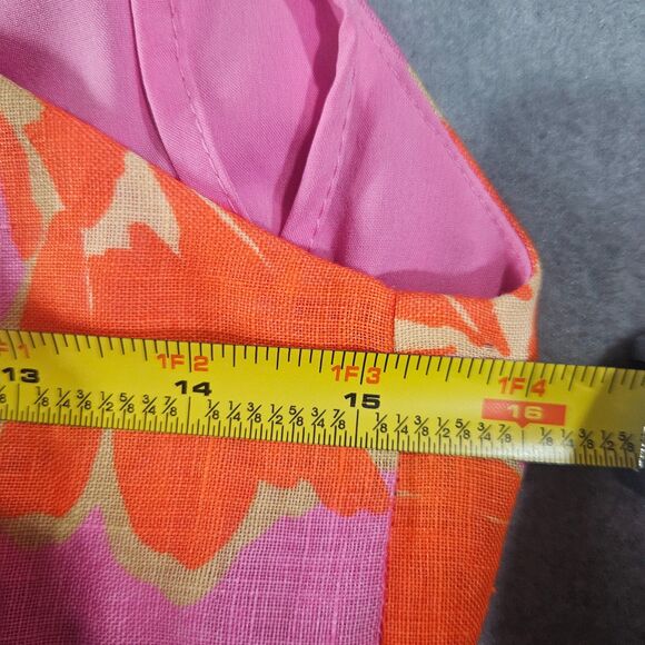New Antonio Melani Dress Naomi Bloom Pink Linen Blend SZ 2 Summer Halter Sheath - Picture 7 of 10